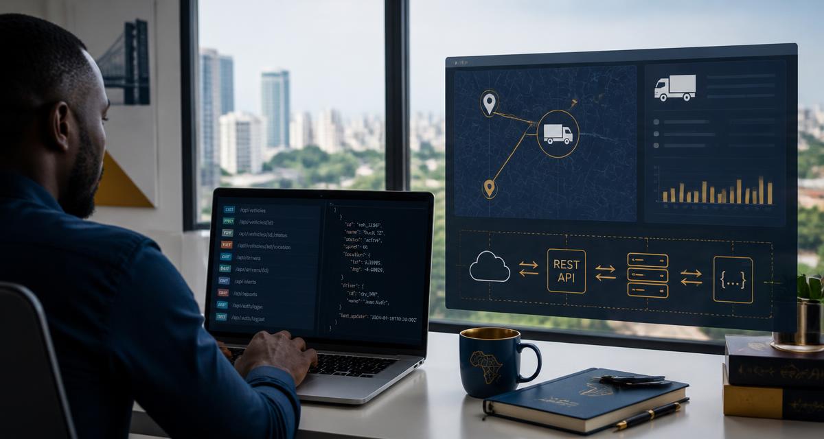 Intégration API GDF Africa connectant la plateforme GPS à un ERP métier